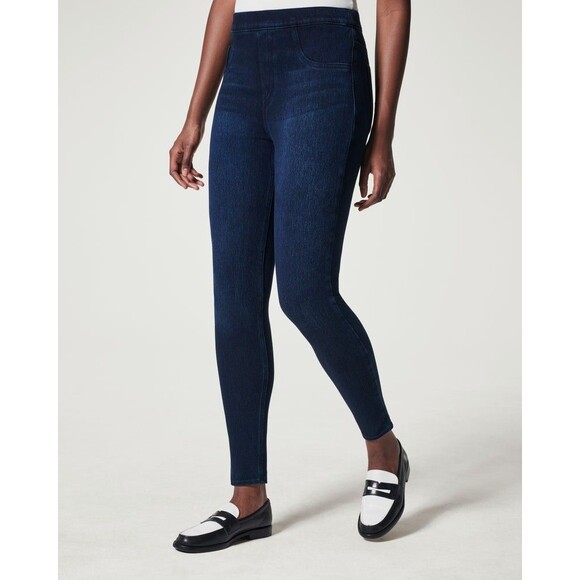 NWT SPANX Twilight Rinse Jean-ish Ankle Leggings Size 3XL - Picture 1 of 10